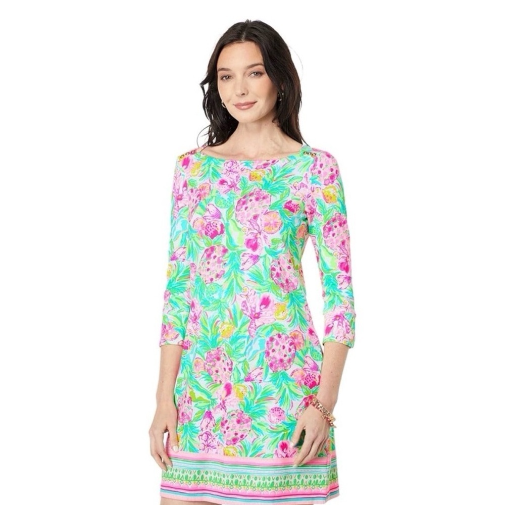 Lilly Pulitzer UPF 50+ Sophie Dress in Pear Necessities size large NWT